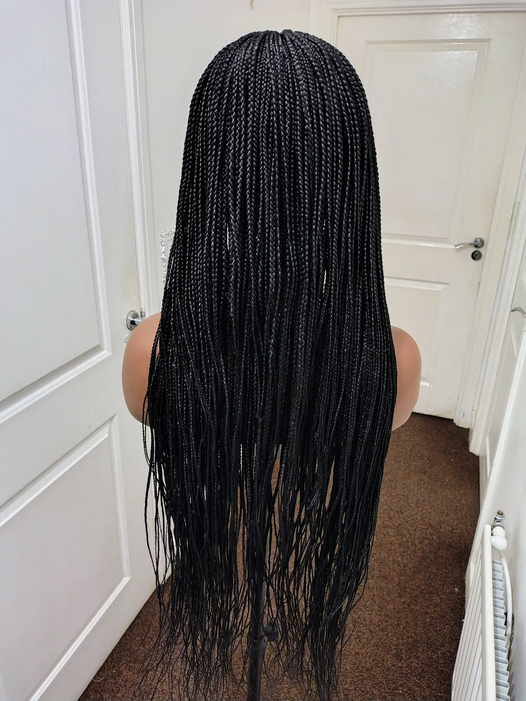Amina Centre Part Cornrow Wig