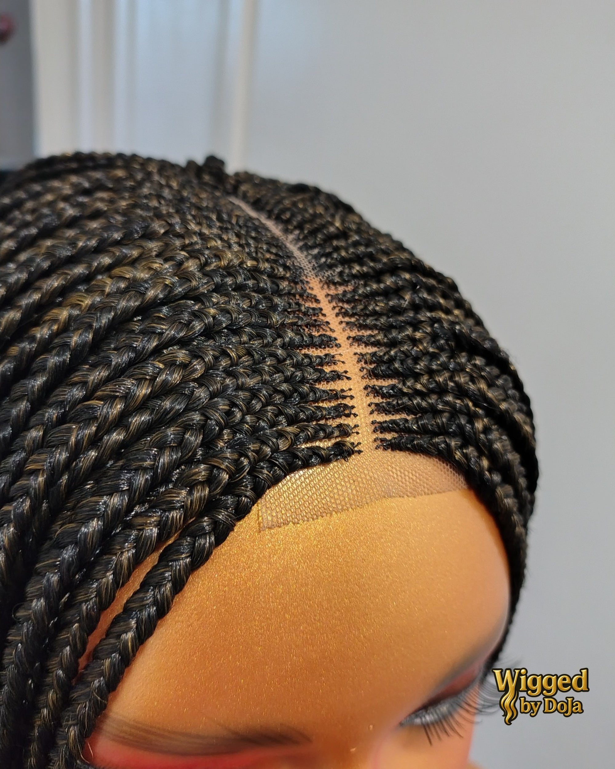 Uju Centre Cornrow braids Wig