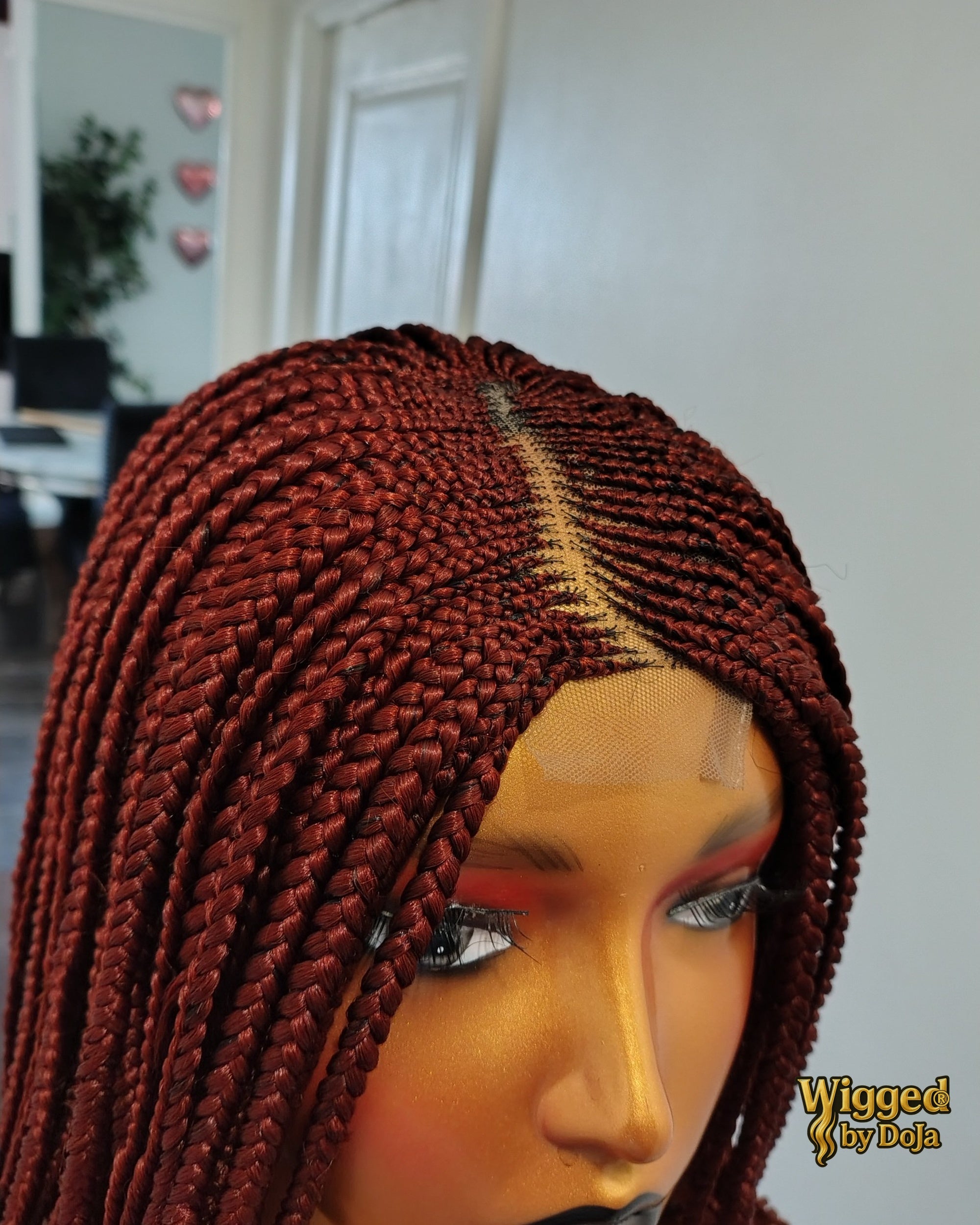Jola Centre Part Cornrow Wig