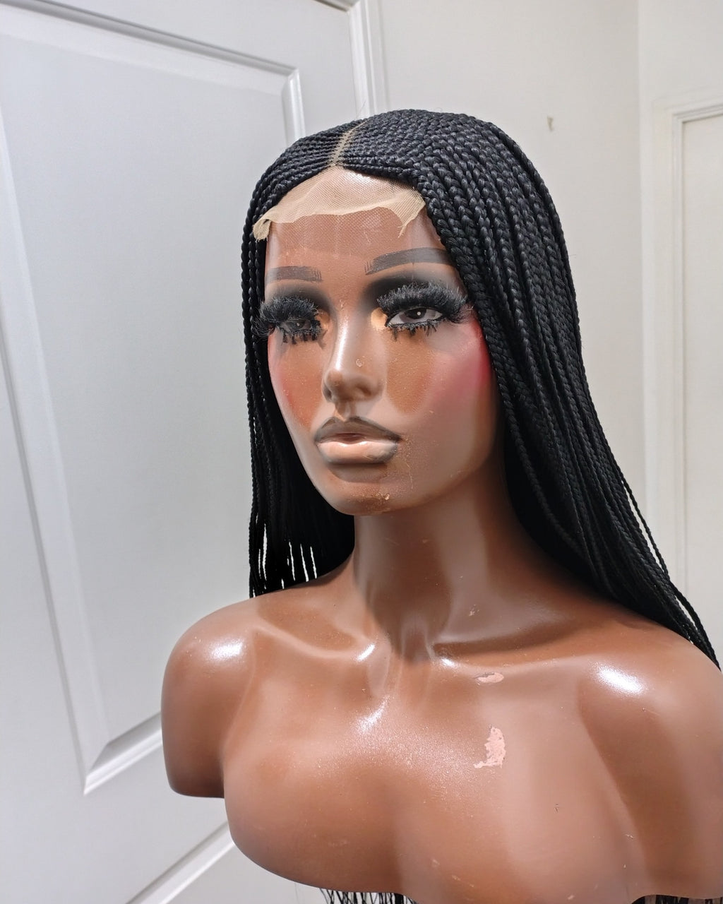 Amina Centre Part Cornrow Wig
