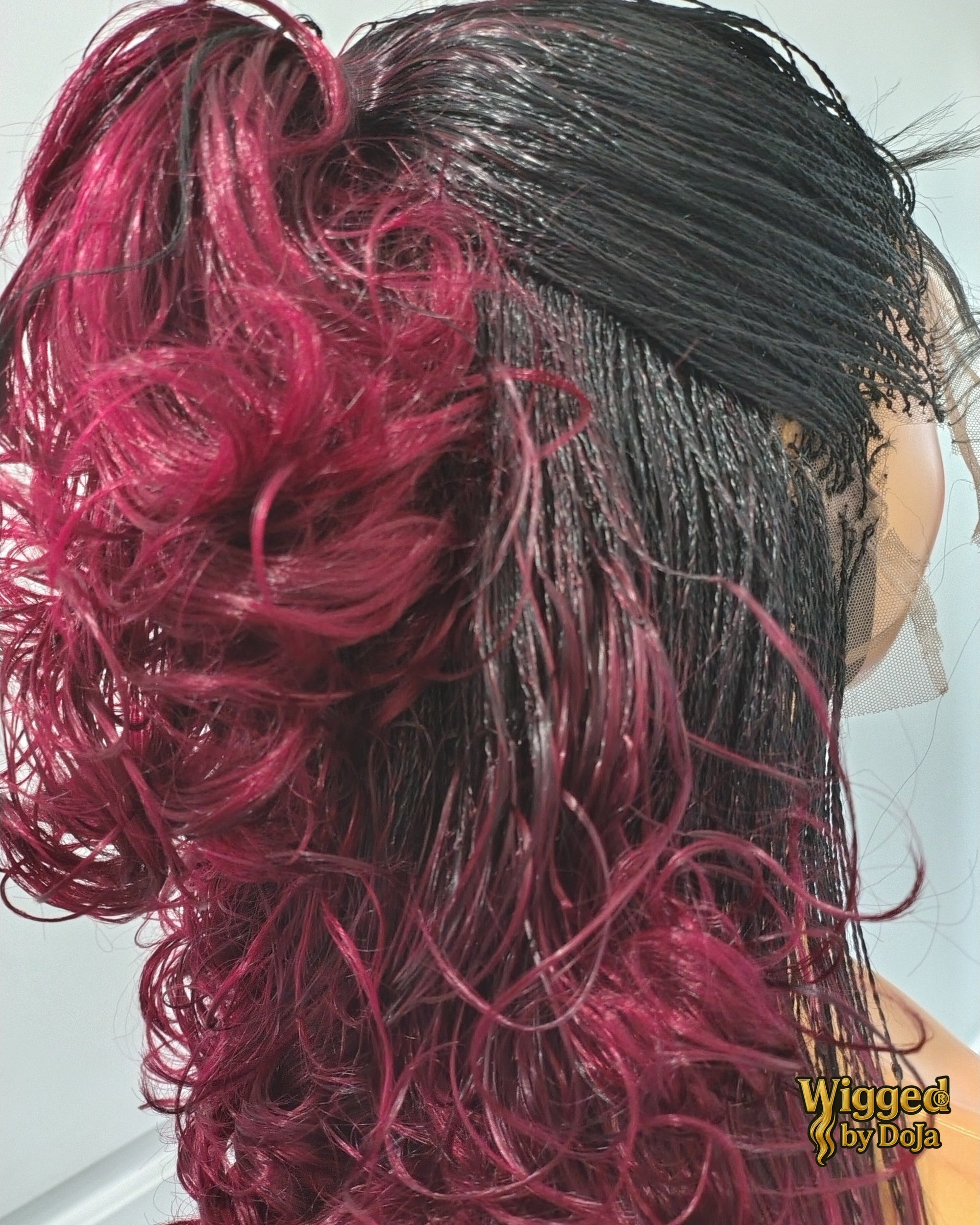 Tope Up Down Micro Twist Full Lace Wig
